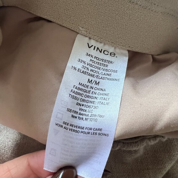 Vince Women's Flannel Wide Leg Pull on Pants - Picture 7 of 8